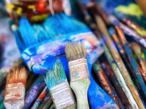 Remove acrylic paint from brushes, rollers and other painting tools