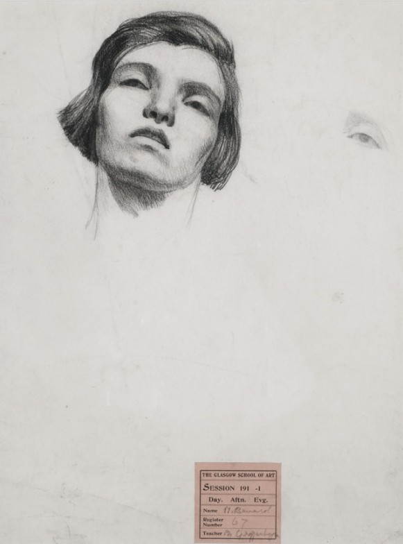 چهره زن جوان اثر مارگارت هلن بارنارد