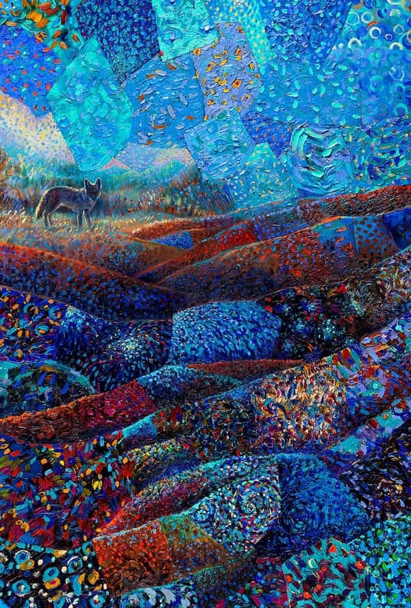 نقاشی انگشتی اثری از ایریس اسکات
